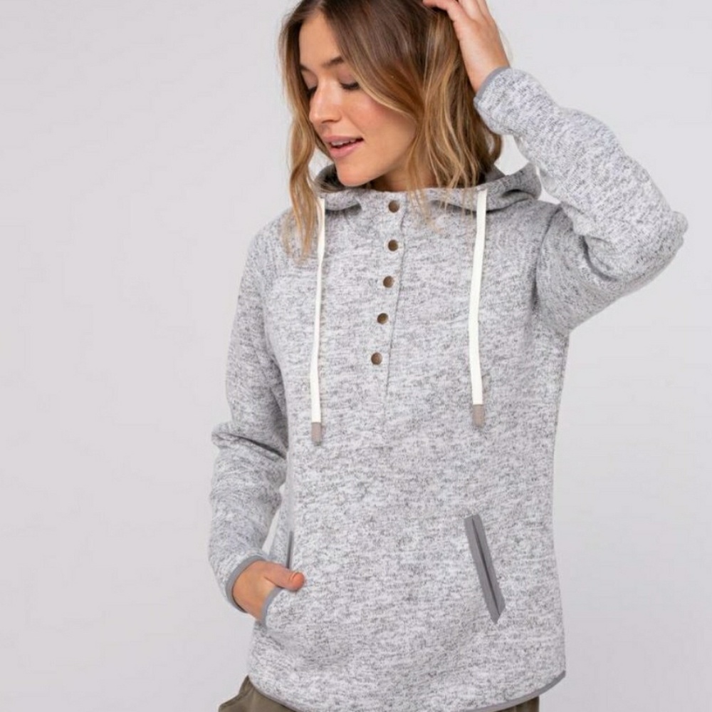 Thread and Supply Dillion fleece pullover sz L NWT